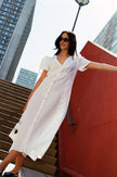 Daisy Linen Dress  - White