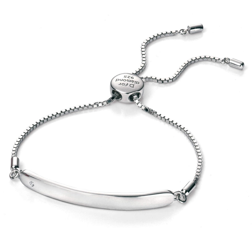 D For Diamond ID Toggle Armband mit Diamant