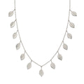 Beginnings Silver Multi Leaf Necklace
