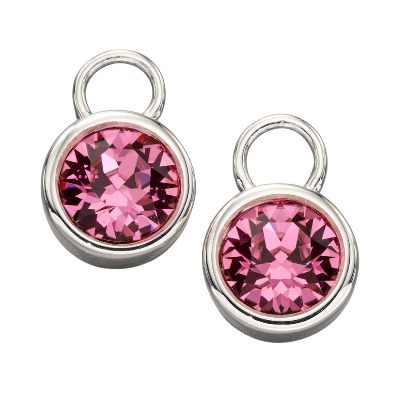 Beginnings Crystal Birthstone Hoop Earring Charms