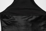 Punk Rave Valora Cross Fur Halter Top in Crimson