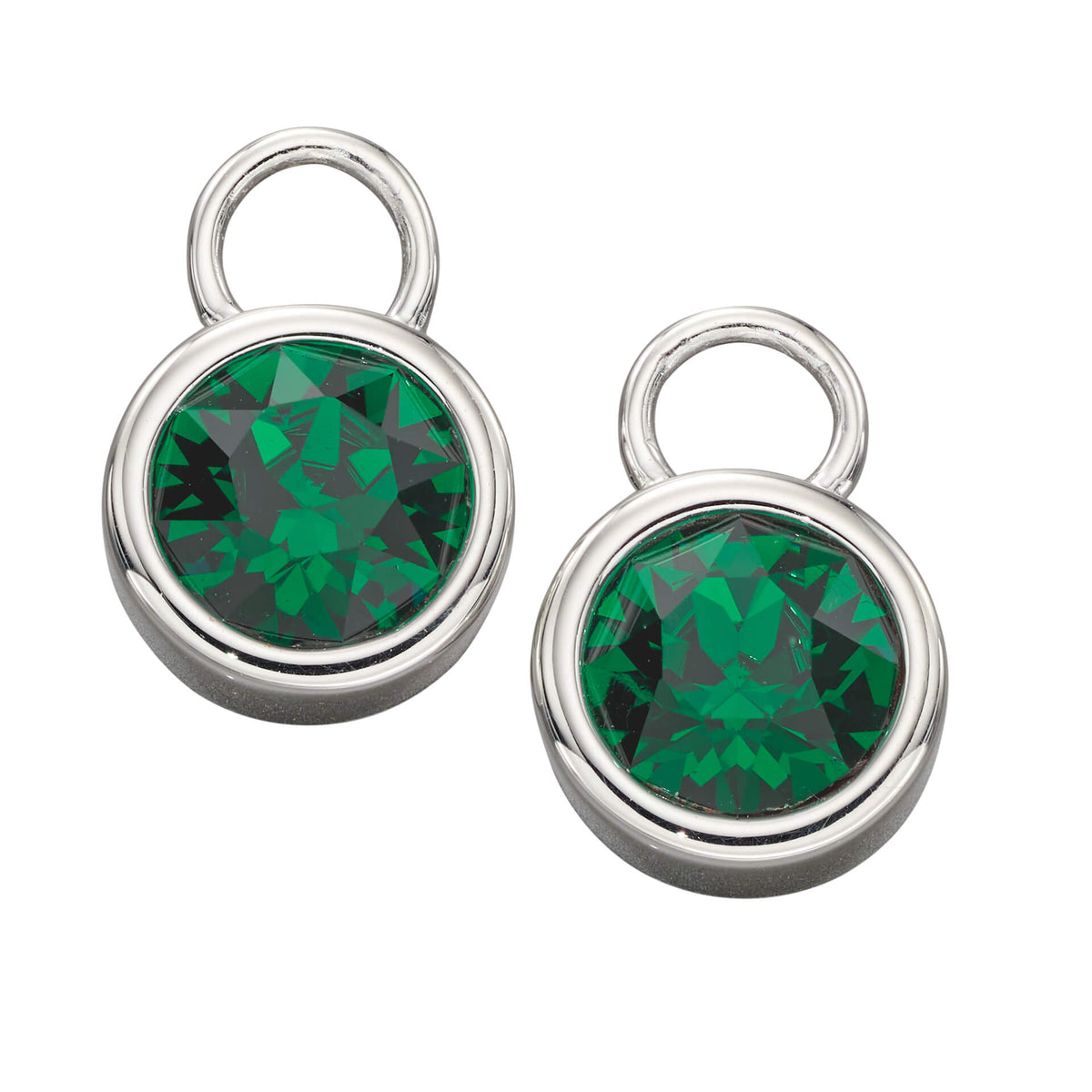 Beginnings Crystal Birthstone Hoop Earring Charms