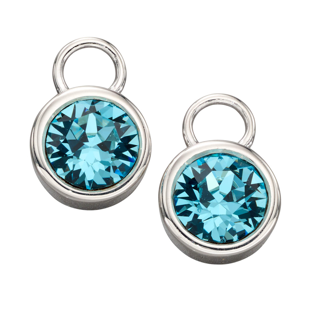 Beginnings Crystal Birthstone Hoop Earring Charms
