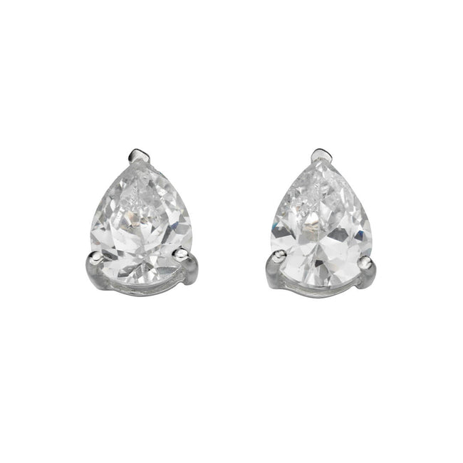 Beginnings Teardrop Cubic Zirconia Stud Earrings