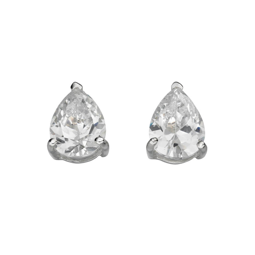 Beginnings Teardrop Cubic Zirconia Stud Earrings