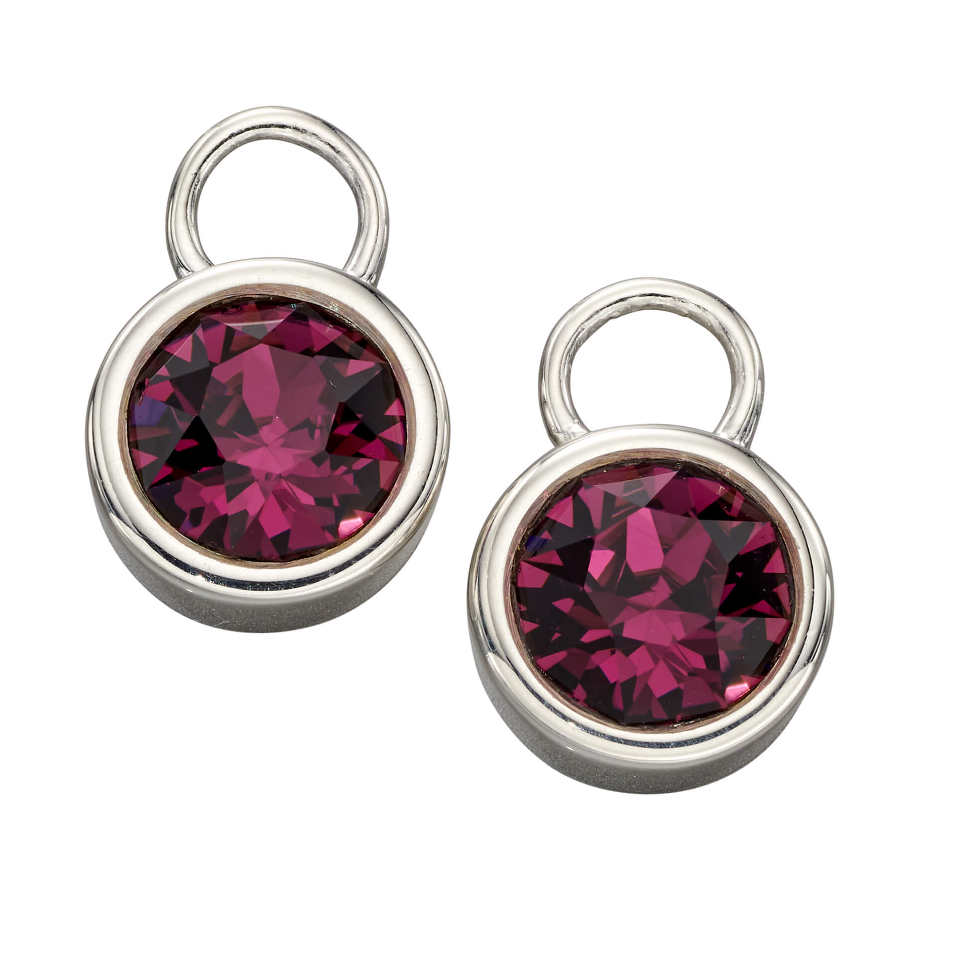 Beginnings Crystal Birthstone Hoop Earring Charms