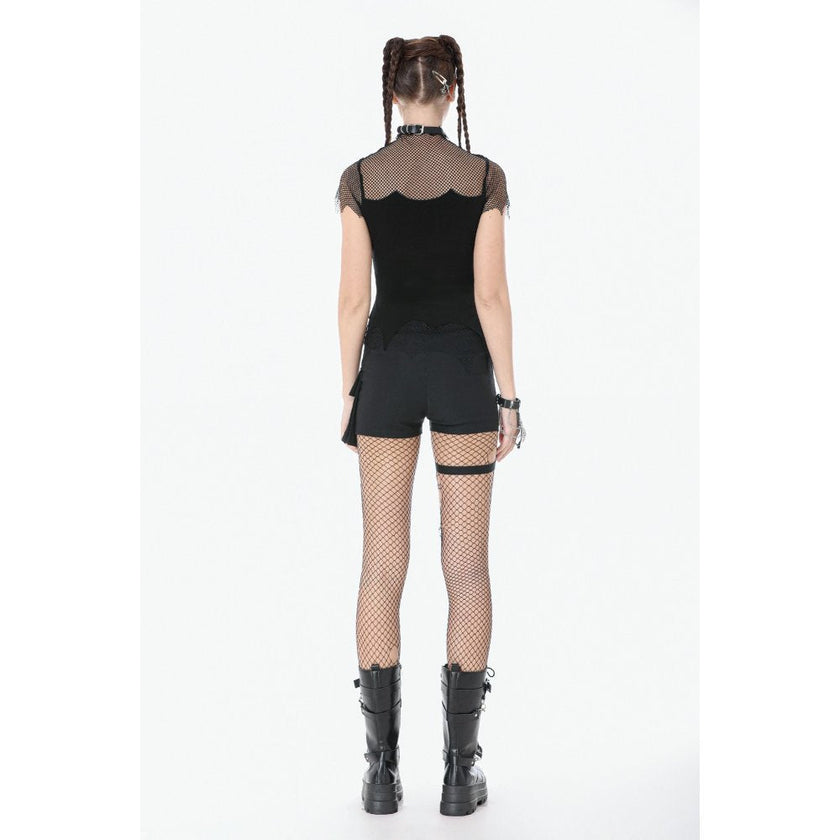 Dark in Love Punk Metal Utility Shorts