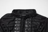Punk Rave Seraphine Spinal Lace Panel Maxi Dress in Black