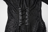 Punk Rave Seraphine Spinal Lace Panel Maxi Dress in Black