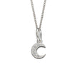 Beginnings Pave Set Crescent Moon Pendant with Cubic Zirconia