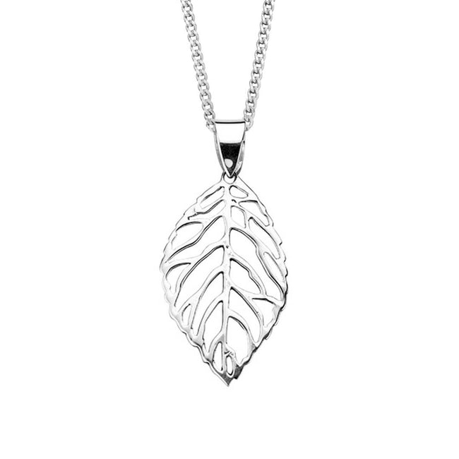 Beginnings Cut Out Leaf Pendant
