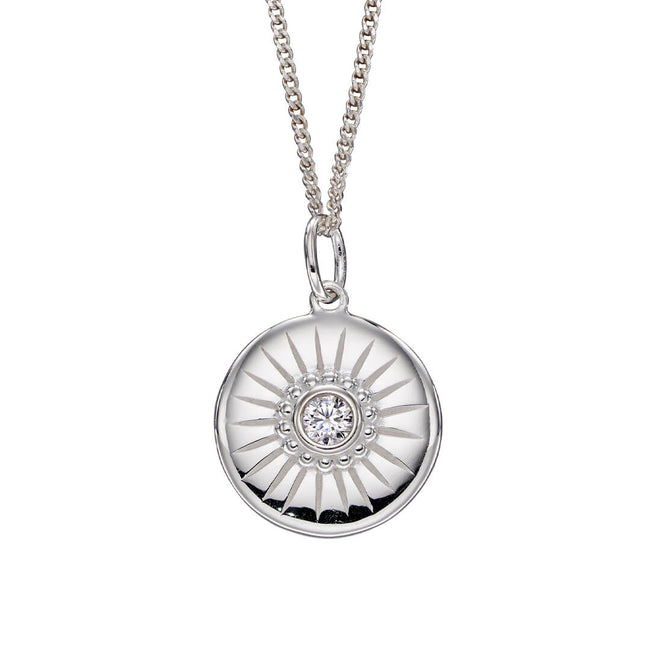 Beginnings Diamond Cut Disc Pendant