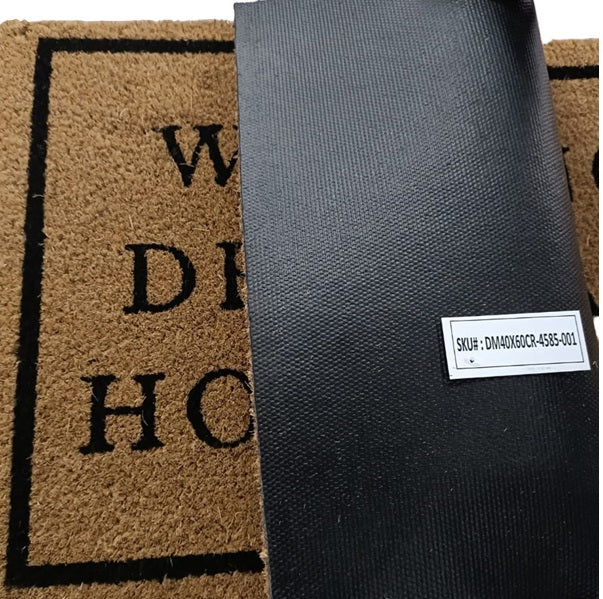 Doormat 60cm x 40cm - 'Bee Welcome'