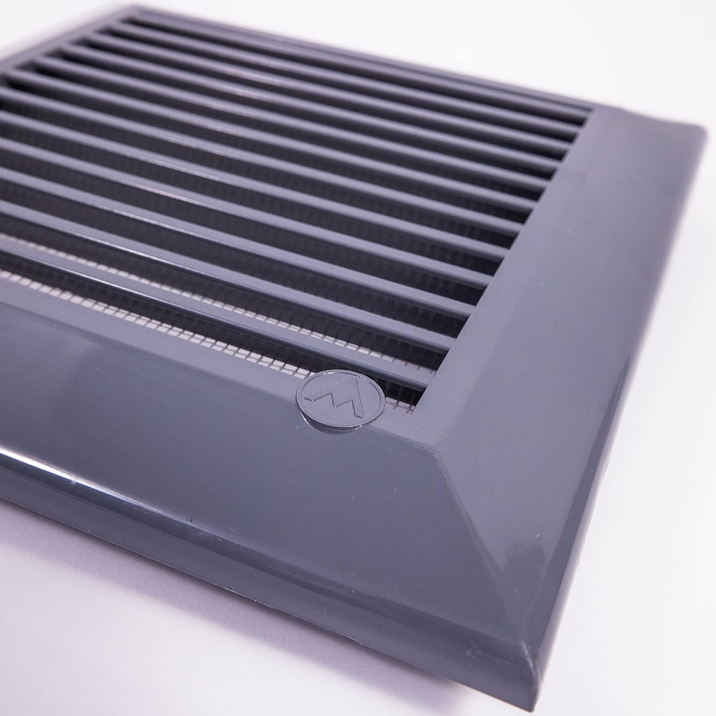 Louvre Vent Graphite Duo Smart 135G 135mm With Fly Mesh