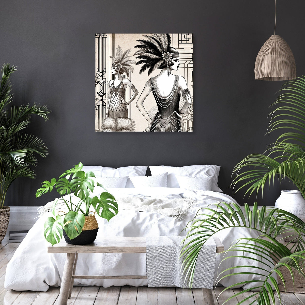 Vintage Flapper Canvas