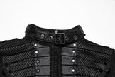 Punk Rave Seraphine Spinal Lace Panel Maxi Dress in Black