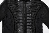 Punk Rave Seraphine Spinal Lace Panel Maxi Dress in Black