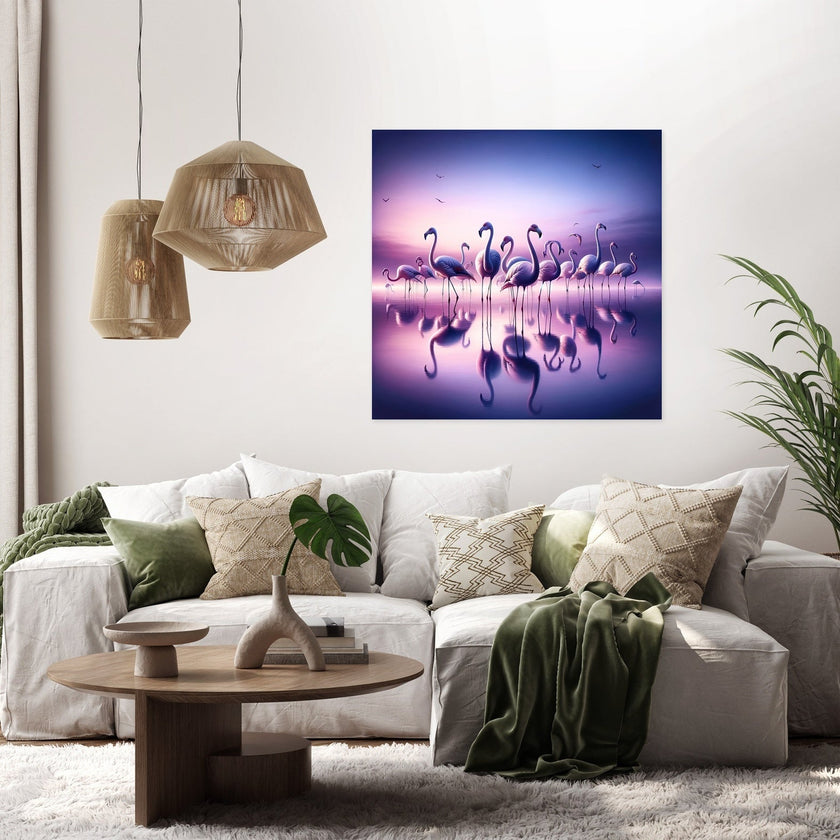 Twilight Flamingo Canvas