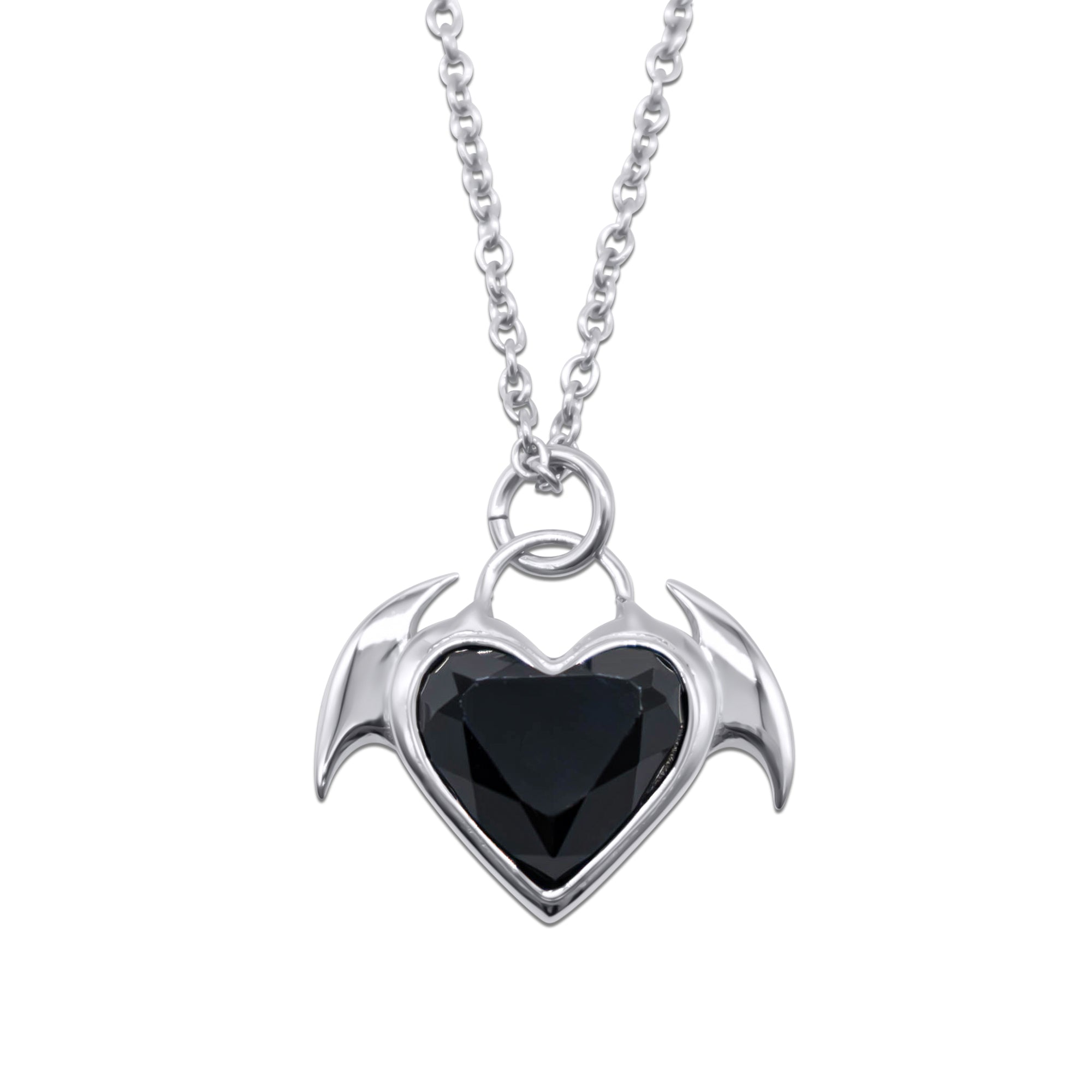 Nocturnal Succubus Heart Pendant Necklace