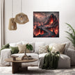 Volcanic Dragon Lair Canvas