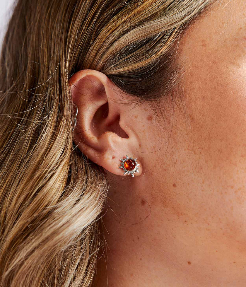 Amber Sun earrings