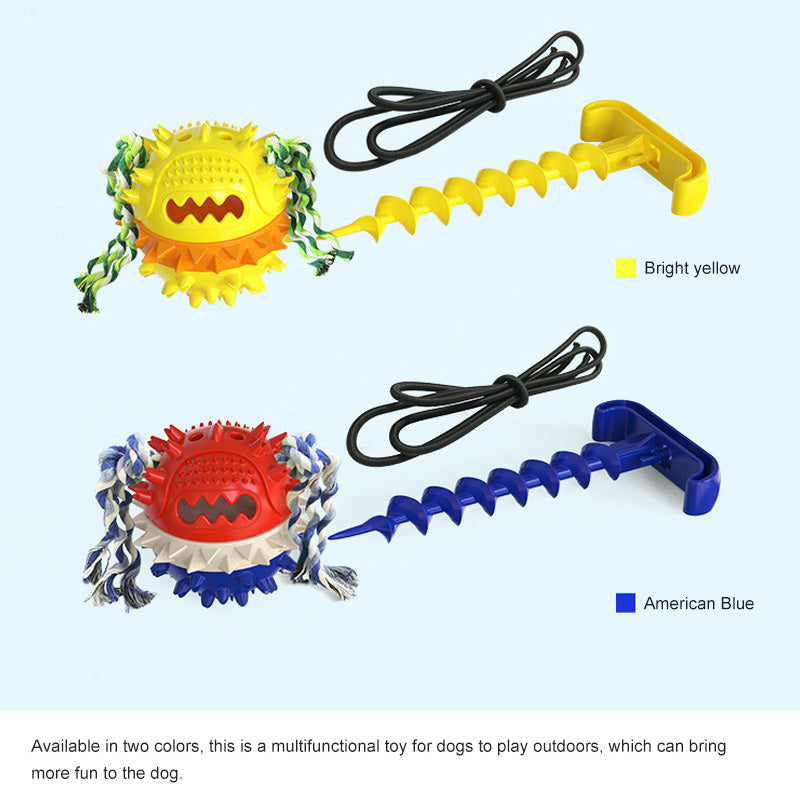 Outdoor Tying Dog Ground Pile Ground Nail Traction Rope