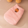 Thick And Warm Dog Clothes For Autumn And Winter, Small And Medium-sized Dog Teddy Bichon, Checked Corduroy Vest, Pet Cotton Coat