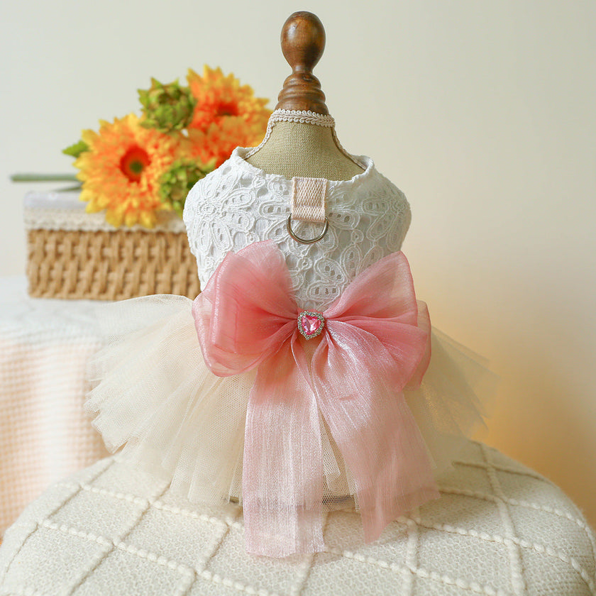 Spring And Summer Thin Dog Cat Wedding Dress