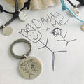 Personalised Silver Keyring