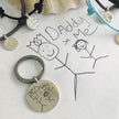 Personalised Silver Keyring