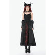 Dark in Love Black Lace Court Lace-Up Camisole