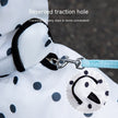 Summer Full Printed Polka Dot Bear Dog Poncho