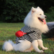 Medium-sized Dog Large Dog Autumn And Autumn Striped Thin Vest