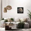 Lion's Abstract Majesty Canvas