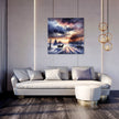 Melancholic Dawn Sleigh Ride Canvas