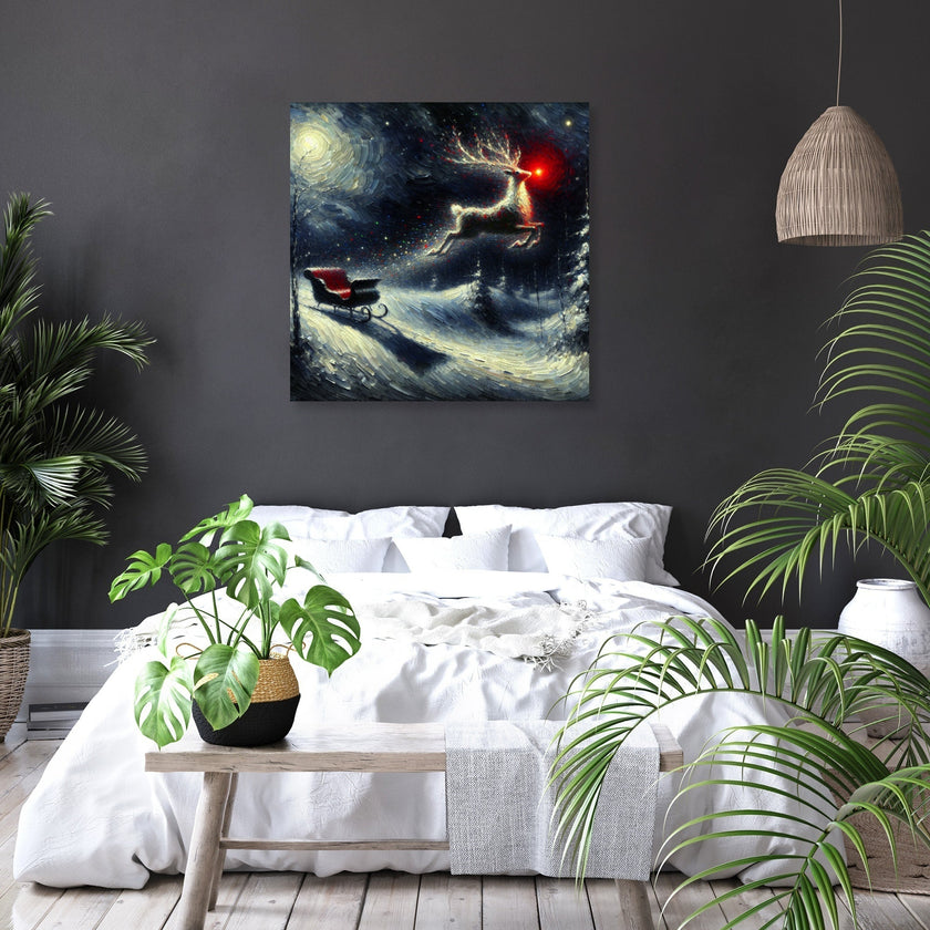 Stardust Christmas Night Canvas