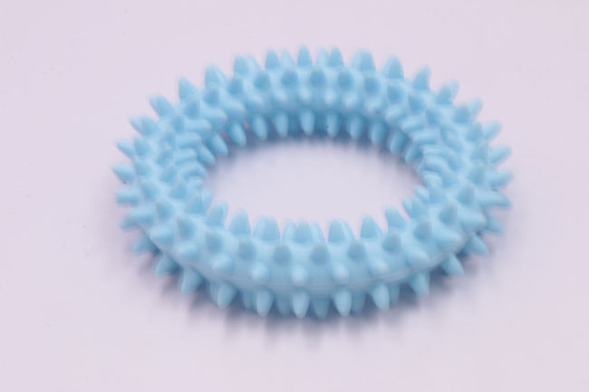 Dog Chew Toy TPR Spiky Circle Ring Dog Bite-Training Chew Molar Toy Cleaning Tooth Pet Supply