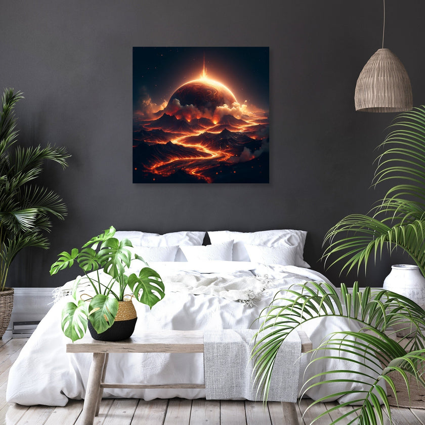 Lava Planet Canvas