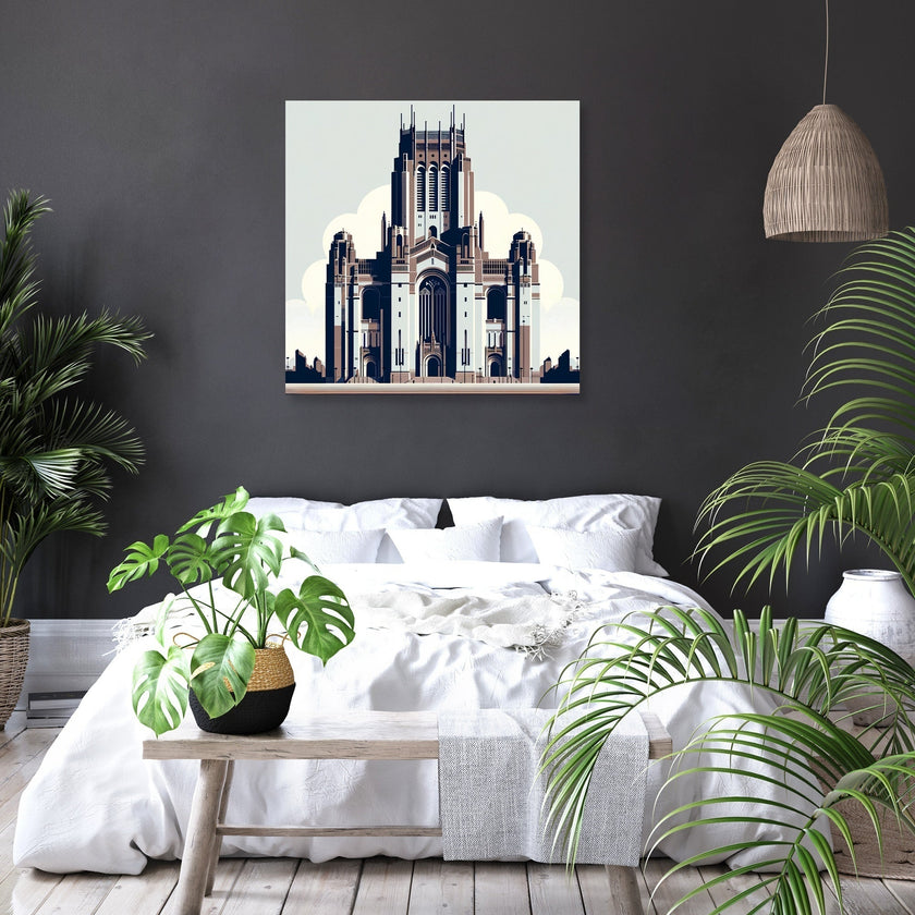 Liverpool Cathedral Minimalist Essence Canvas