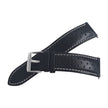 Black Leather Rally Watch Strap