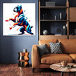 Playful Shadows Boxer at Play Canvas