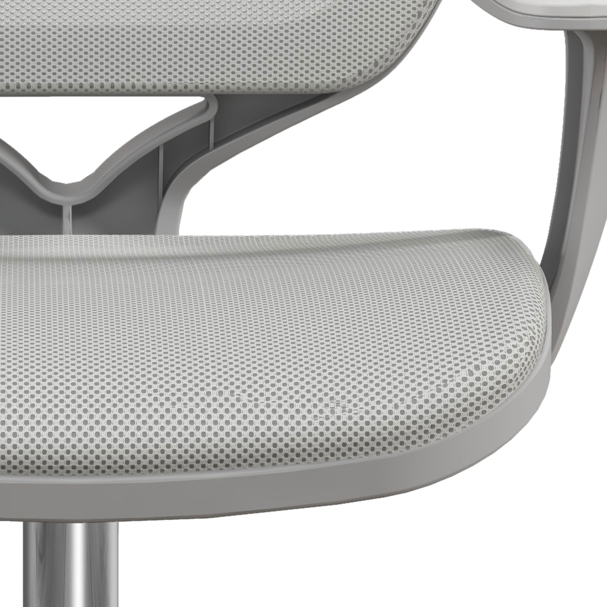Vinsetto Office Chair, Breathable Mesh Swivel Desk Chair with Adjustable Height and  360° Swivel Security Wheels for Home Office, Study, Grey