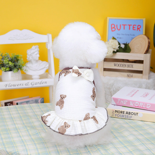New Puppy Teddy Small Dog Skirt Pet Clothes