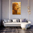 Contemplative Lion Canvas