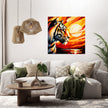 Sunset Tiger Blaze Canvas