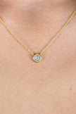 MILESTONE HALO PENDANT IN GOLD