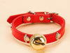 Neues Haustier-Halsband mit Pfotenabdruck, Knochen und Legierungsglocke