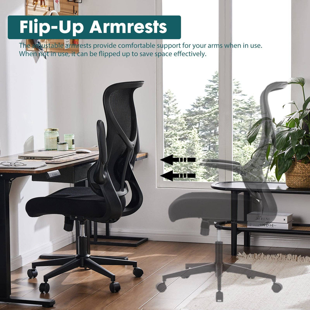 Auraspine Ergonomic Mesh Office Chair with Adjustable Lumbar Support & Breathable Backrest