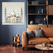 Golden Accents Islamic Temple Canvas
