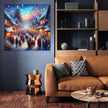 Nostalgic Christmas Village Canvas